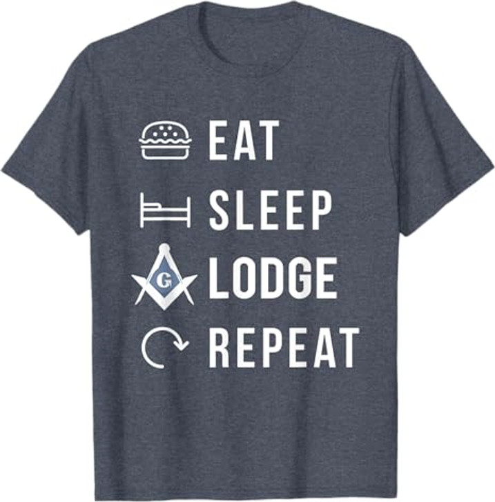 Eat Sleep Lodge Repeat T-Shirt