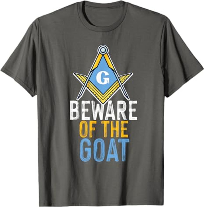 Freemasonry Square And Compasses Goat Design T-Shirt