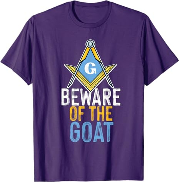 Freemasonry Square And Compasses Goat Design T-Shirt