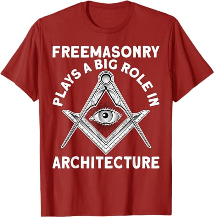 Freemasonry Architecture Square And Compasses T-Shirt
