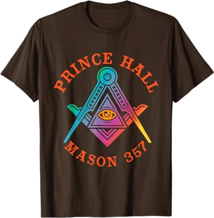 PHA Prince Hall Affiliated Freemason Square & Compass Masonic T-Shirt