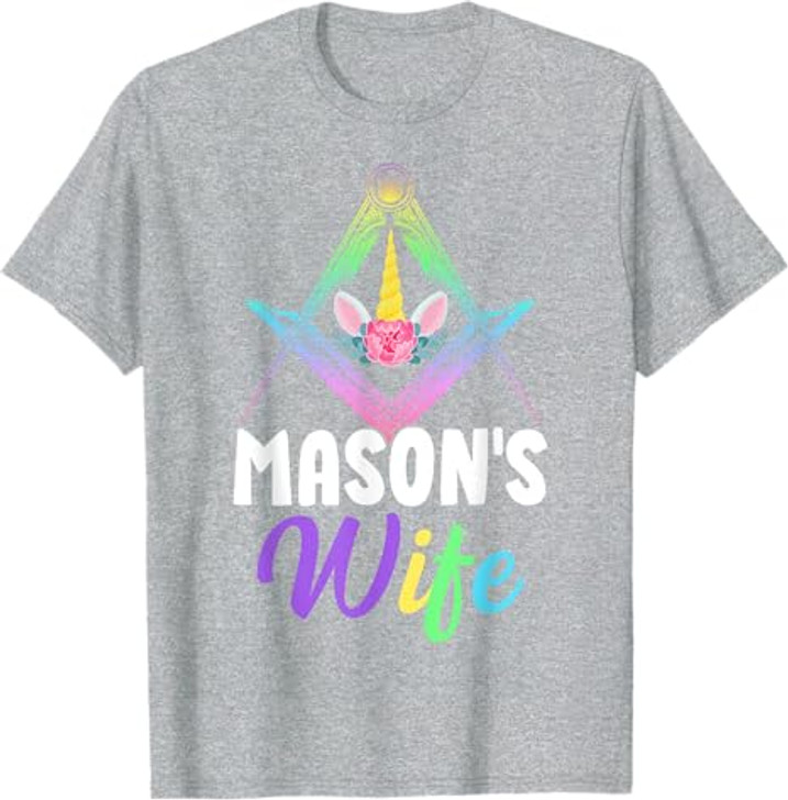 Mason's Wife Freemason Masonic Master Freemasonry T-Shirt