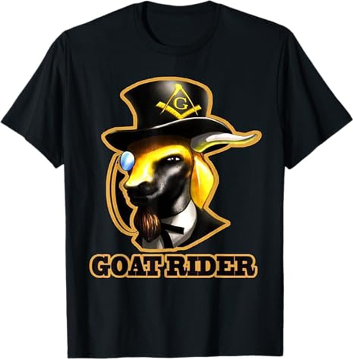 Masonic Goat Rider T Shirt Mason Tees T-Shirt