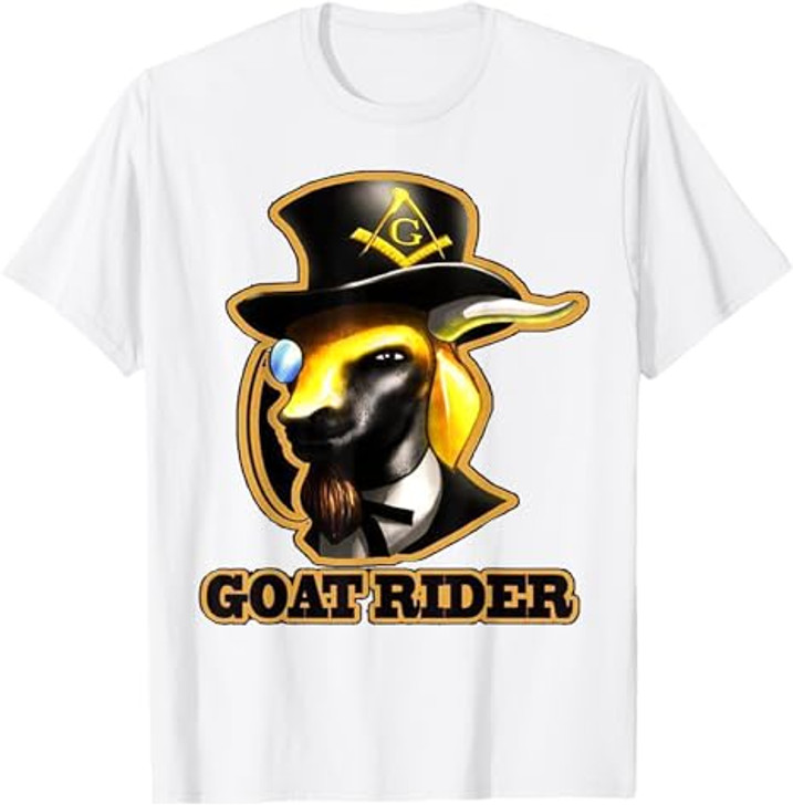 Masonic Goat Rider T Shirt Mason Tees T-Shirt