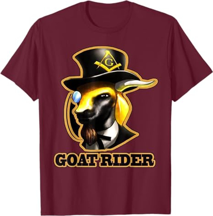 Masonic Goat Rider T Shirt Mason Tees T-Shirt