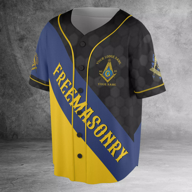 Personalized Name Freemasonry Brother Keeper 3D Baseball Jersey Shirt Size S-5XL