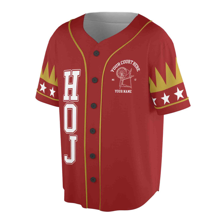 Custom Name Court Heroines of Jericho HOJ OES Baseball Jersey S-5XL