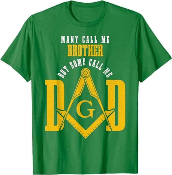Mason Dad Square & Compass Masonic Shriner Freemason T-Shirt