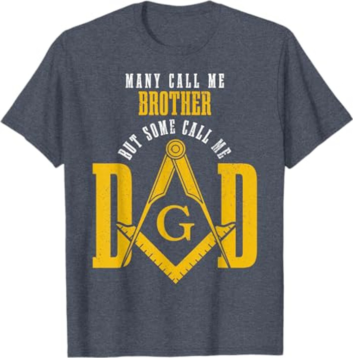 Mason Dad Square & Compass Masonic Shriner Freemason T-Shirt