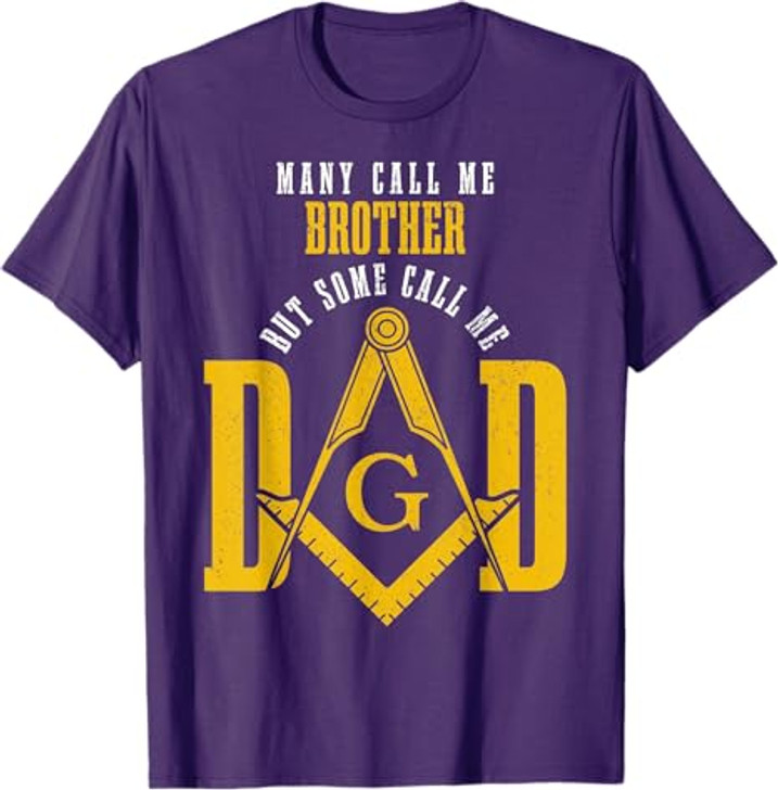 Mason Dad Square & Compass Masonic Shriner Freemason T-Shirt