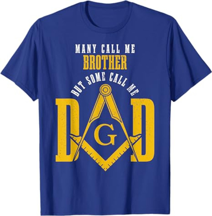 Mason Dad Square & Compass Masonic Shriner Freemason T-Shirt