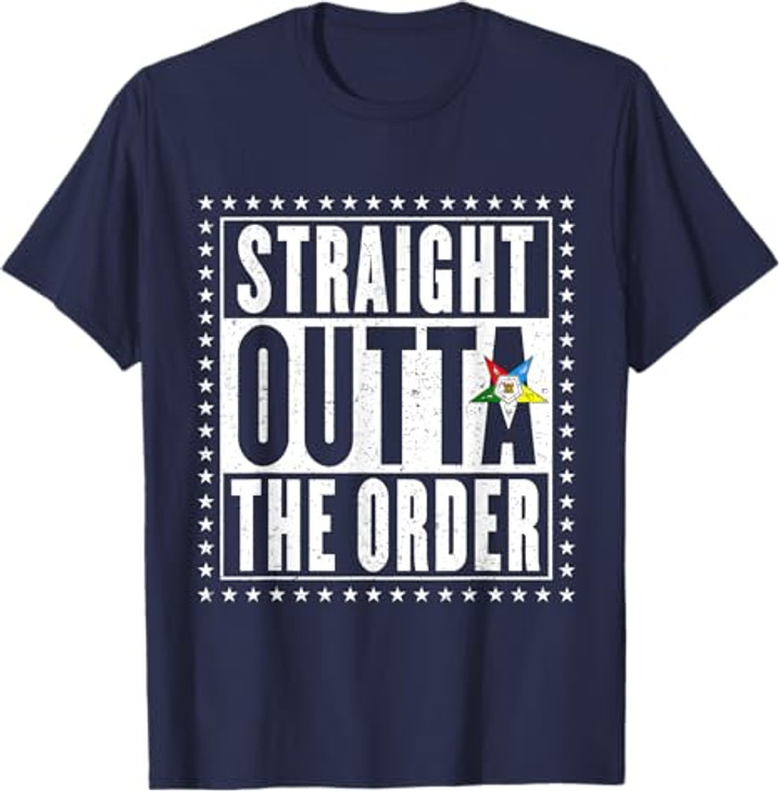 OES Straight The Order Eastern Star Thanksgiving Christmas T-Shirt