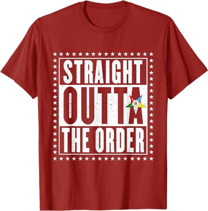 OES Straight The Order Eastern Star Thanksgiving Christmas T-Shirt