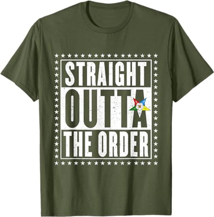 OES Straight The Order Eastern Star Thanksgiving Christmas T-Shirt