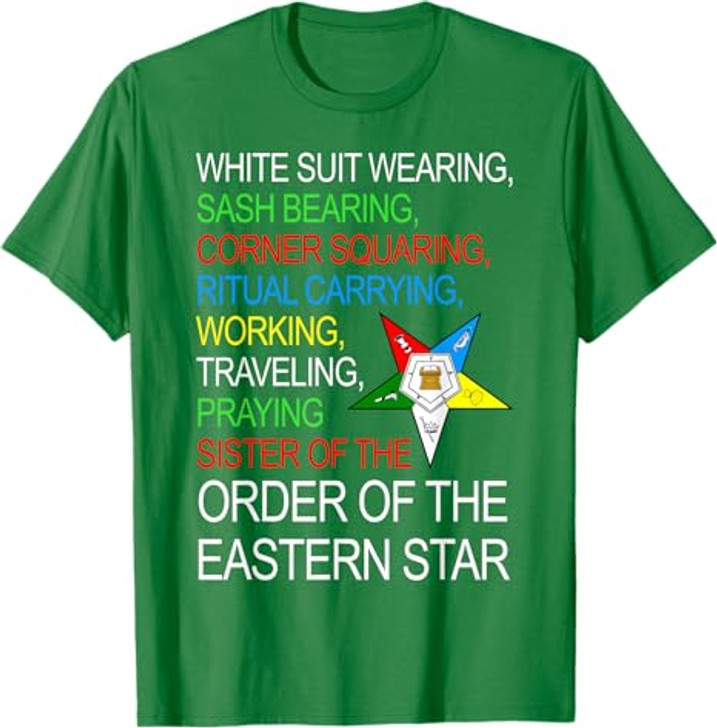 OES Sister Working Traveling Praying Thanksgiving Christmas T-Shirt