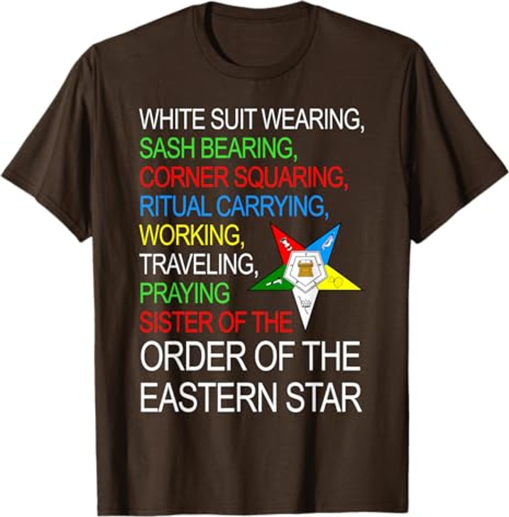 OES Sister Working Traveling Praying Thanksgiving Christmas T-Shirt