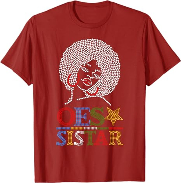 OES SiStar Dot Print Order of Eastern Star Parents' Day Gift T-Shirt