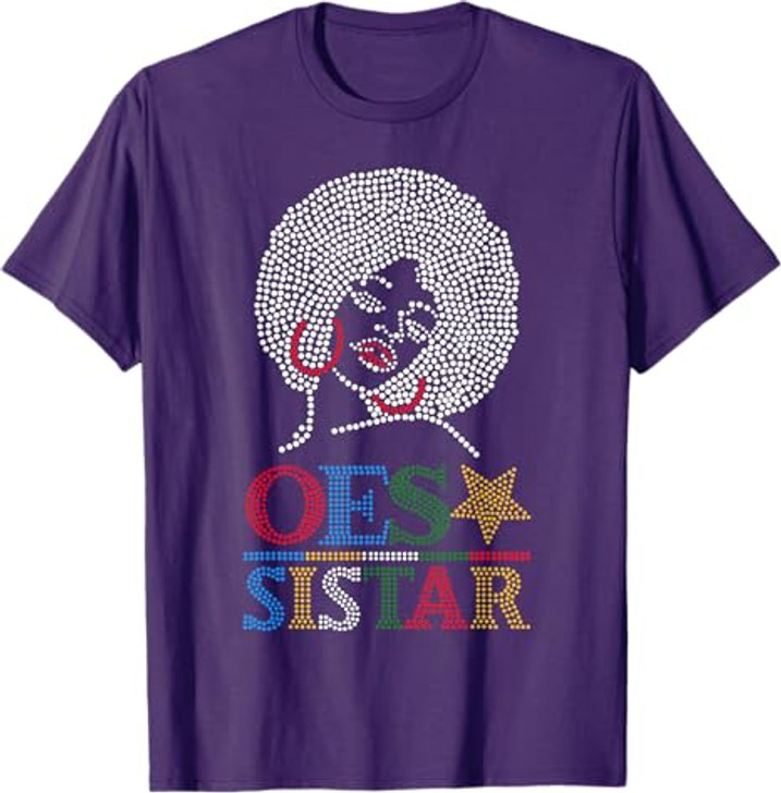 OES SiStar Dot Print Order of Eastern Star Parents' Day Gift T-Shirt