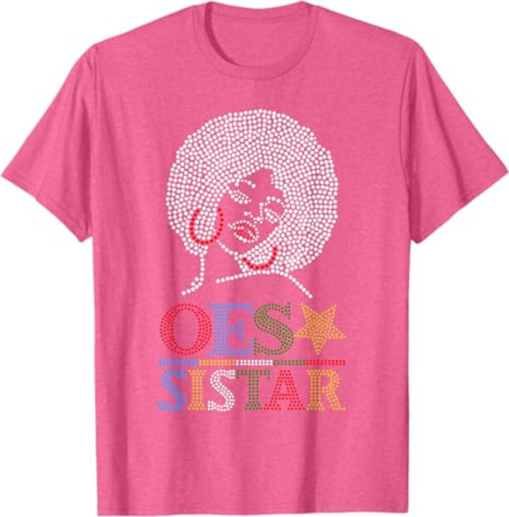 OES SiStar Dot Print Order of Eastern Star Parents' Day Gift T-Shirt