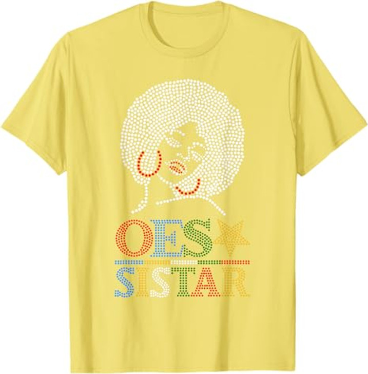OES SiStar Dot Print Order of Eastern Star Parents' Day Gift T-Shirt
