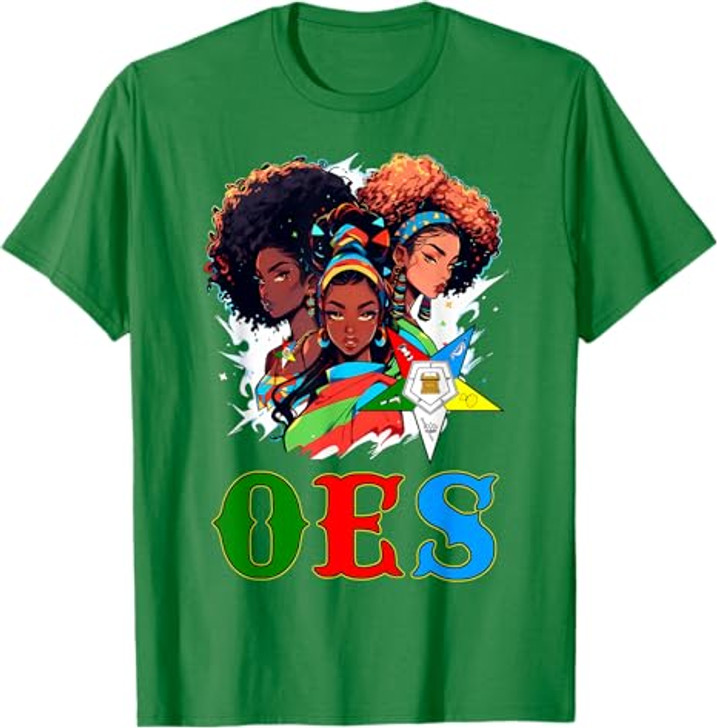 OES Sisters Afro Squad Team Eastern Star Women's Equality T-Shirt