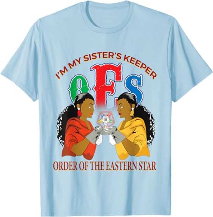 OES Sister's Keeper the Eastern Star Parents Mason Christmas T-Shirt