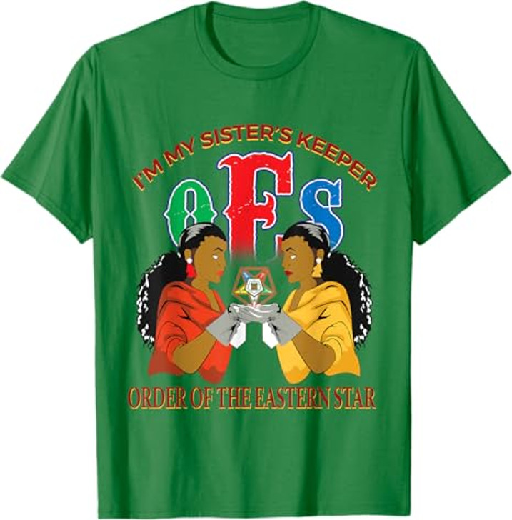 OES Sister's Keeper the Eastern Star Parents Mason Christmas T-Shirt