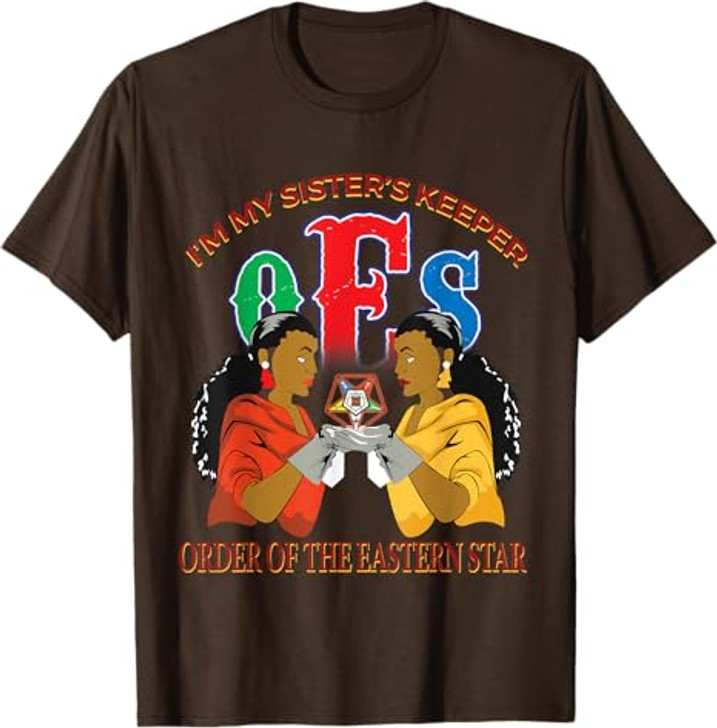 OES Sister's Keeper the Eastern Star Parents Mason Christmas T-Shirt