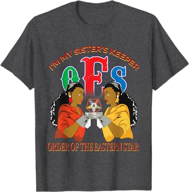 OES Sister's Keeper the Eastern Star Parents Mason Christmas T-Shirt