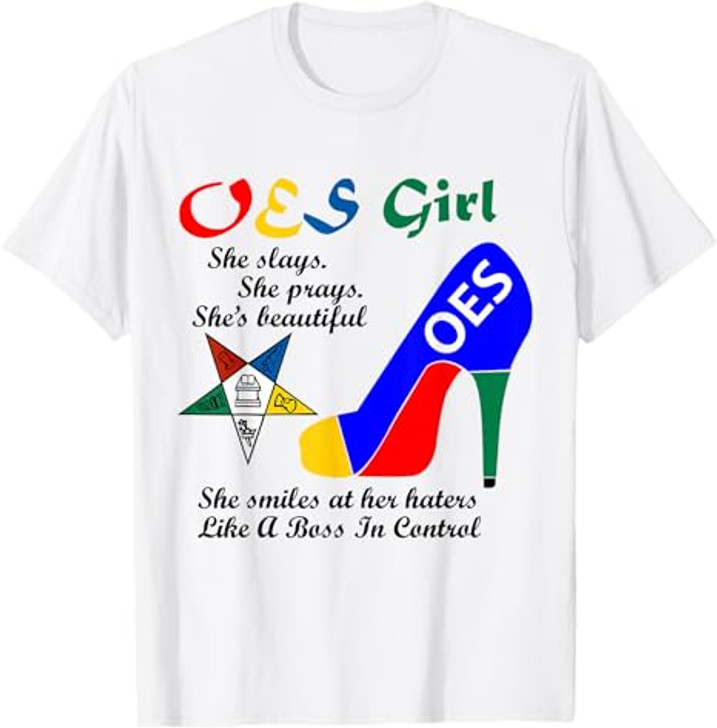 OES Girl Platform Order of Eastern Star Parents' Christmas T-Shirt