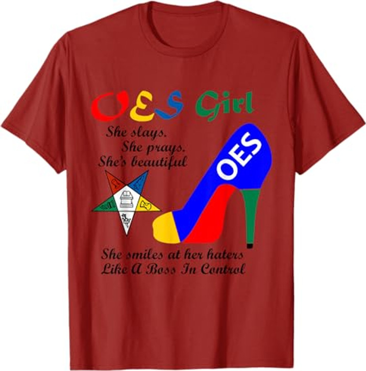 OES Girl Platform Order of Eastern Star Parents' Christmas T-Shirt