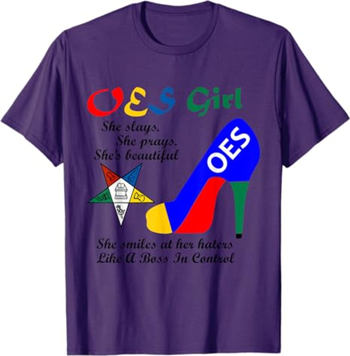 OES Girl Platform Order of Eastern Star Parents' Christmas T-Shirt