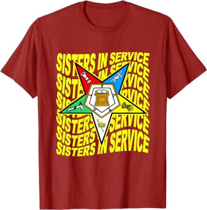 Order of the Eastern Star Shirt OES Shirt Sisters In Service T-Shirt