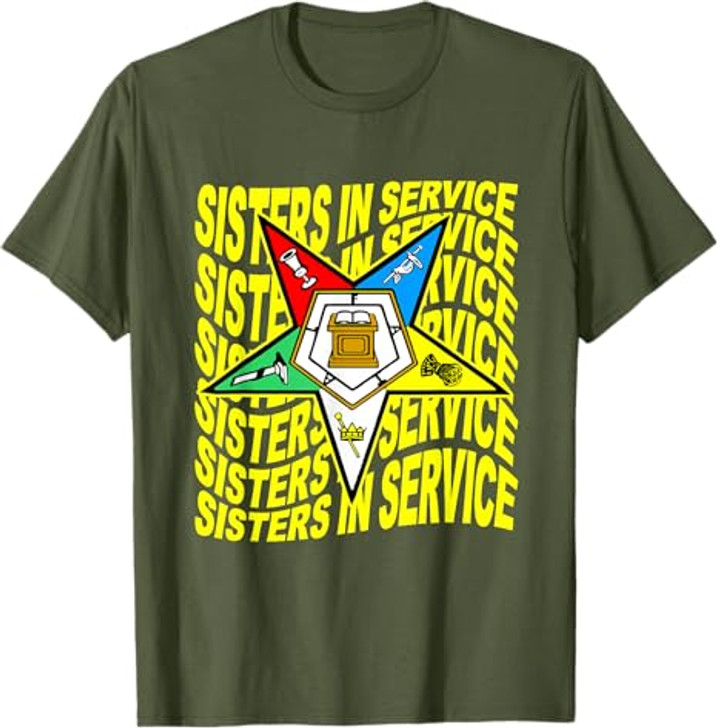 Order of the Eastern Star Shirt OES Shirt Sisters In Service T-Shirt