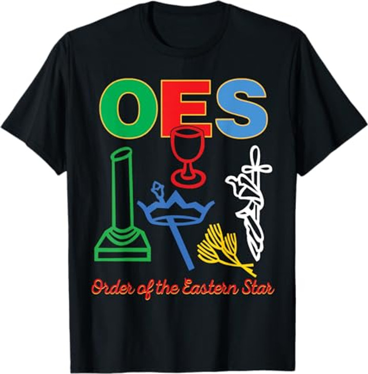 OES five Emblems Order of the Eastern Star Parents' Day Gift T-Shirt