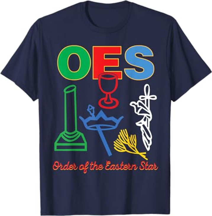 OES five Emblems Order of the Eastern Star Parents' Day Gift T-Shirt