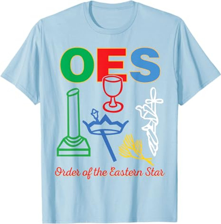 OES five Emblems Order of the Eastern Star Parents' Day Gift T-Shirt