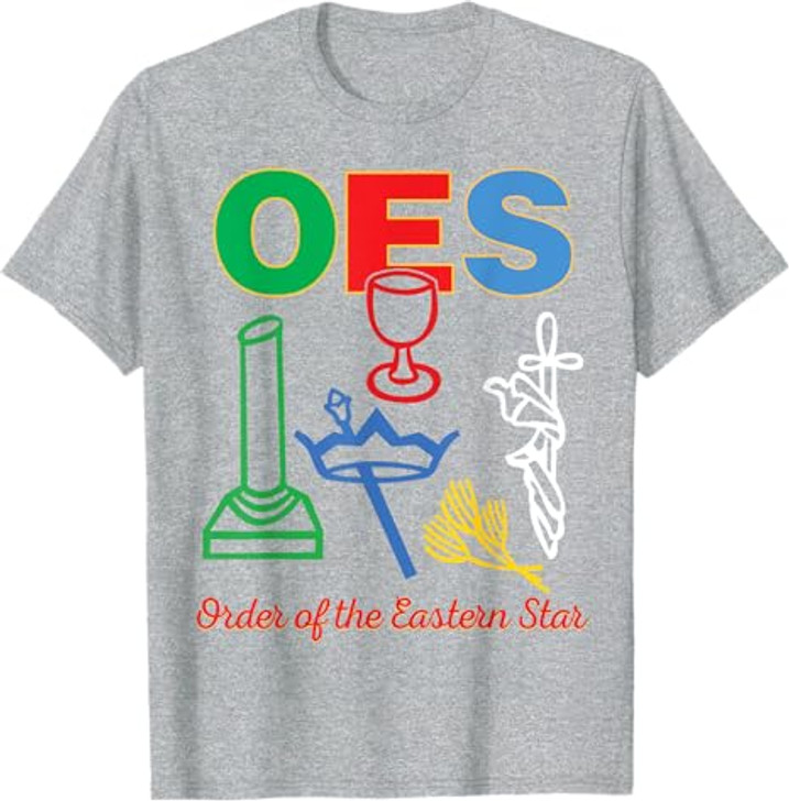 OES five Emblems Order of the Eastern Star Parents' Day Gift T-Shirt