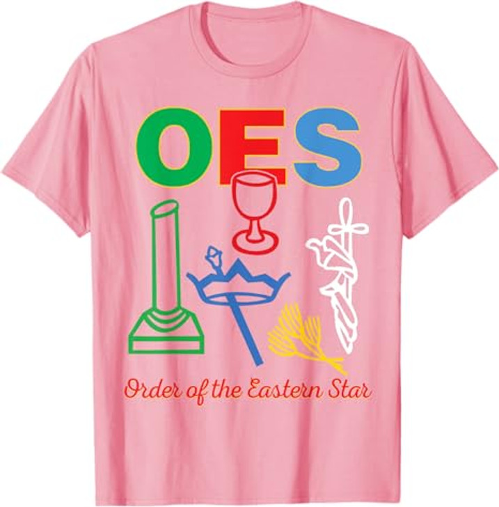 OES five Emblems Order of the Eastern Star Parents' Day Gift T-Shirt