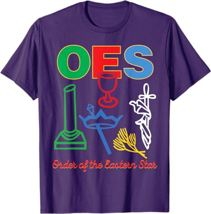 OES five Emblems Order of the Eastern Star Parents' Day Gift T-Shirt