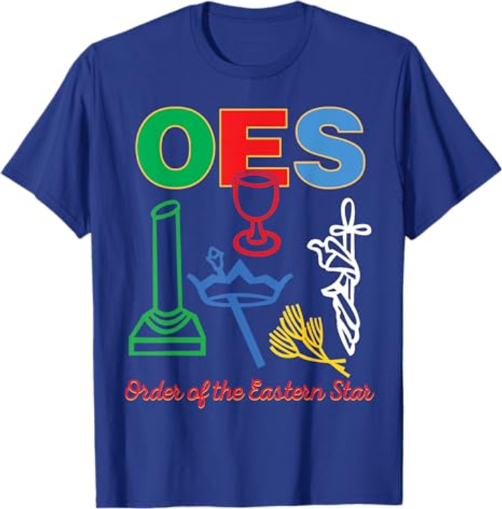 OES five Emblems Order of the Eastern Star Parents' Day Gift T-Shirt