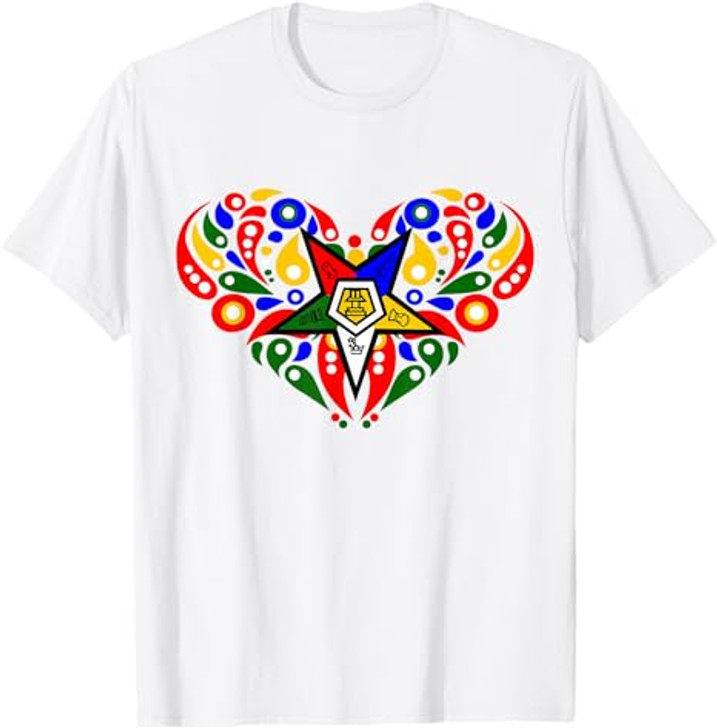 OES Heart Star Soul Order of the Eastern Star Thanksgiving T-Shirt