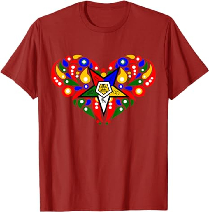 OES Heart Star Soul Order of the Eastern Star Thanksgiving T-Shirt