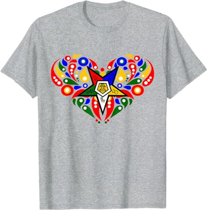 OES Heart Star Soul Order of the Eastern Star Thanksgiving T-Shirt