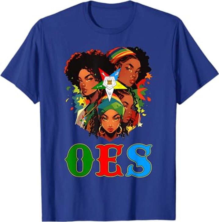OES Afro Sisters Squad Team Eastern Star Women's Equality T-Shirt