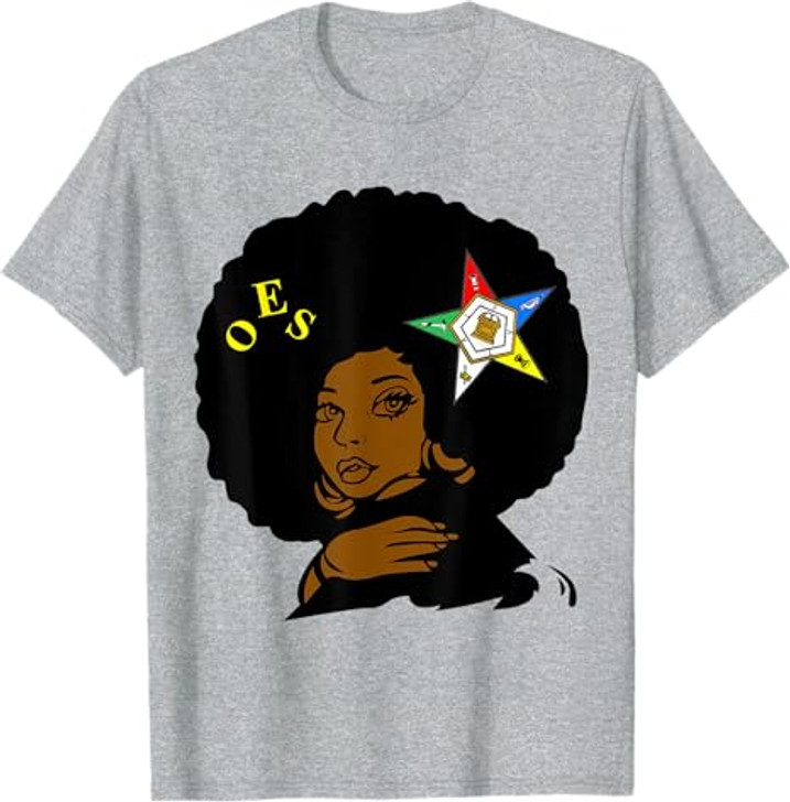 OES Afro Melanin Sister Order the Eastern Star Mother's Day T-Shirt