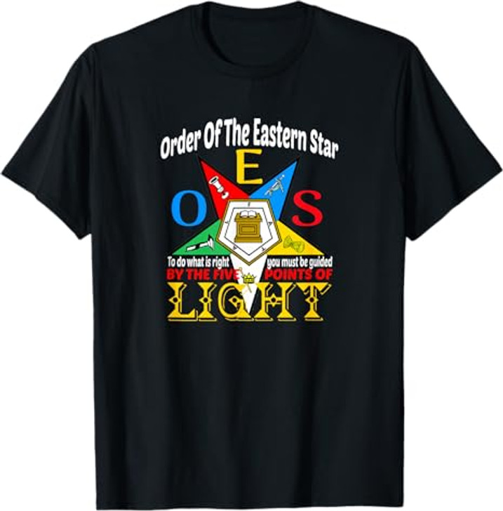Order Of The Eastern Star OES Guided By The Light Sisterhood T-Shirt