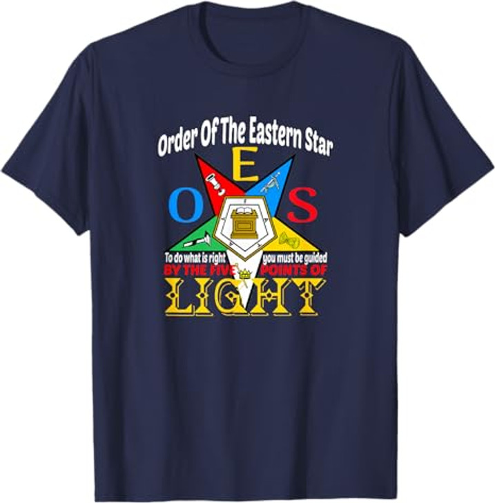 Order Of The Eastern Star OES Guided By The Light Sisterhood T-Shirt