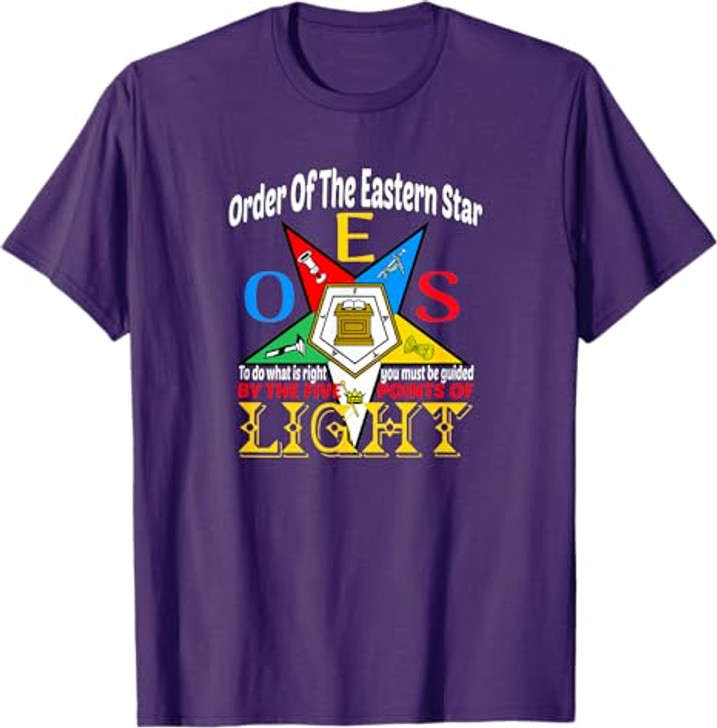 Order Of The Eastern Star OES Guided By The Light Sisterhood T-Shirt
