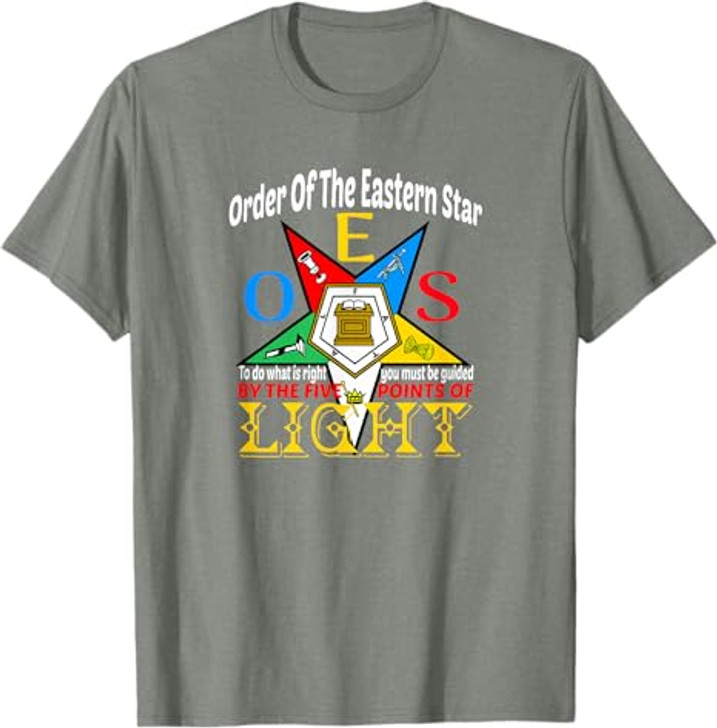 Order Of The Eastern Star OES Guided By The Light Sisterhood T-Shirt